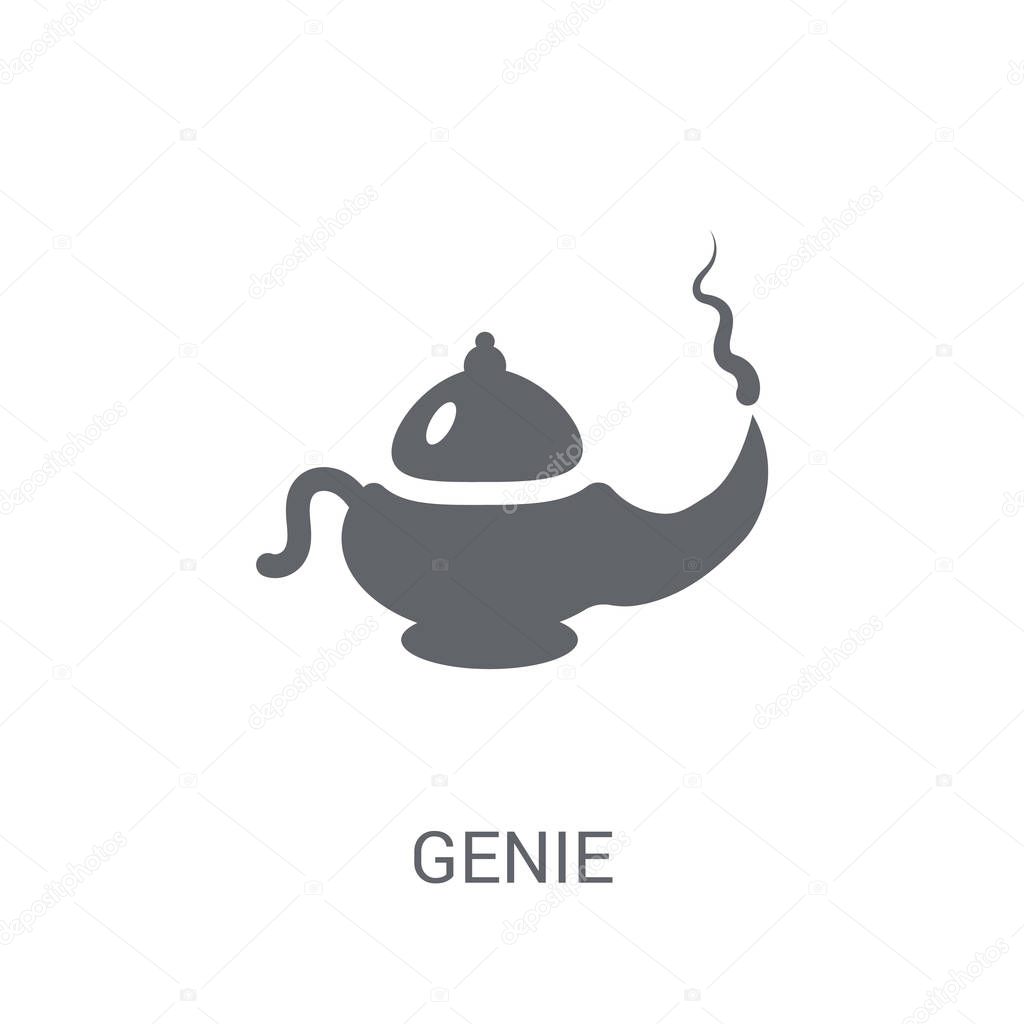 Genie icon. Trendy Genie logo concept on white background from Fairy Tale collection. Suitable for use on web apps, mobile apps and print media.