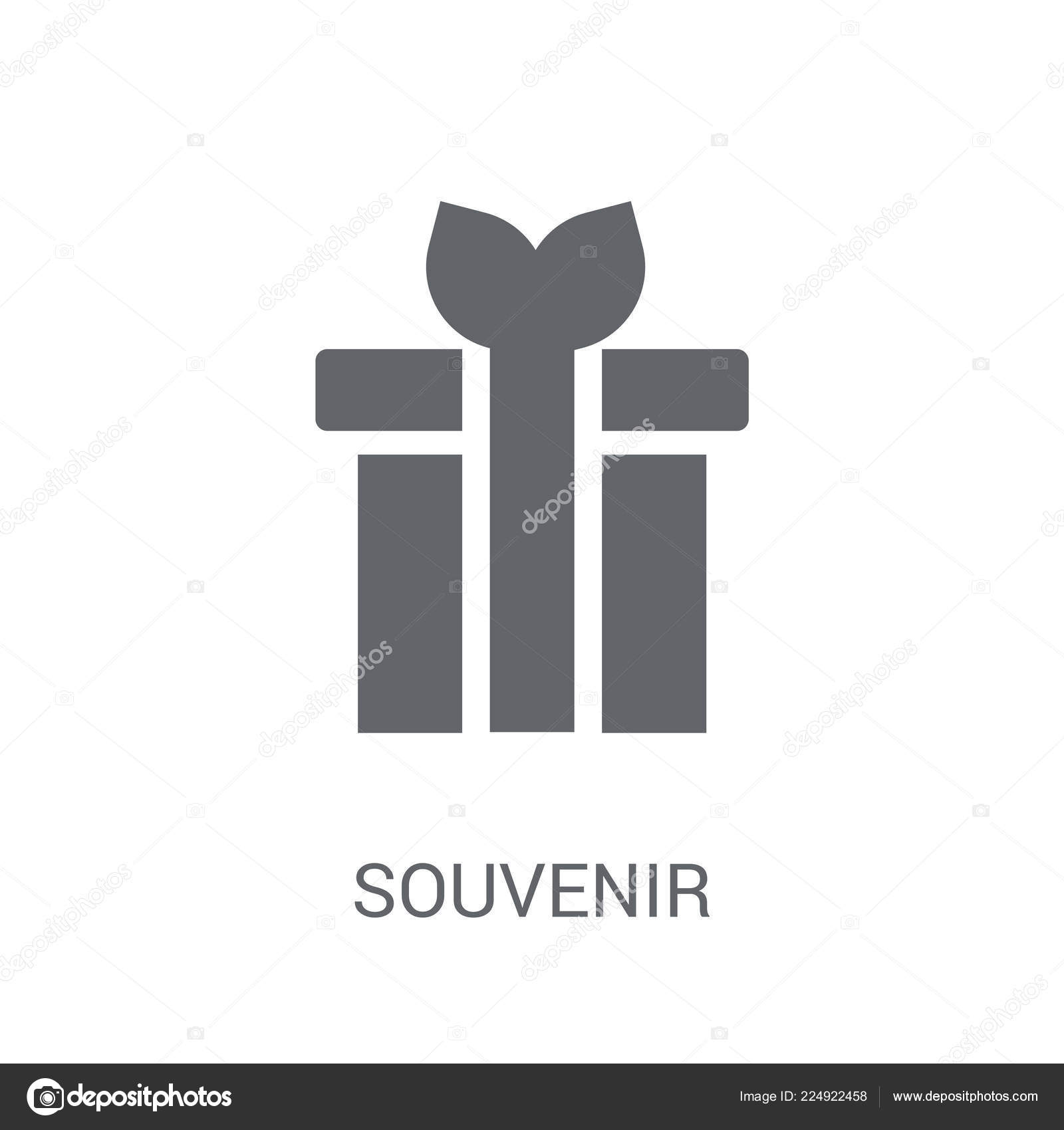 Souvenir Icon Trendy Souvenir Logo Concept White Background Museum