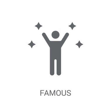 Ünlü simge. Trendy ünlü logosu kavramı Luxury Collection beyaz arka plan üzerinde. Web uygulamaları, mobil uygulamalar ve basılı medya kullanım için uygundur..