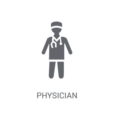 Doktor asistanı simgesi. Trendy Doktor yardımcısı logo kavramı meslekler koleksiyonundan beyaz arka plan üzerinde. Web uygulamaları, mobil uygulamalar ve basılı medya kullanım için uygundur..