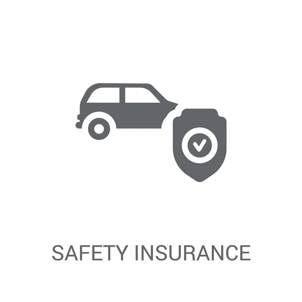 Safety Insurance Icon Trendy Safety Insurance Logo Concept White Background — Stock Vector