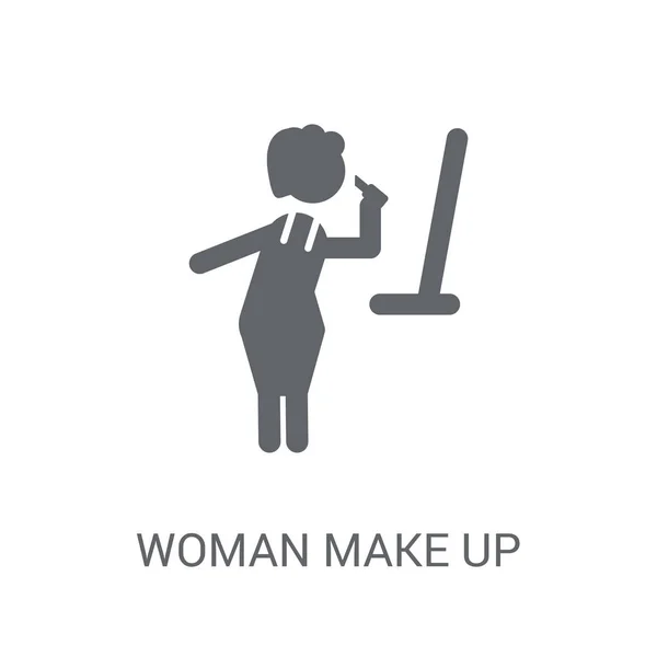 Kadın Makyaj Simgesi Trendy Kadın Make Logo Kavramı Bayanlar Koleksiyonundan — Stok Vektör