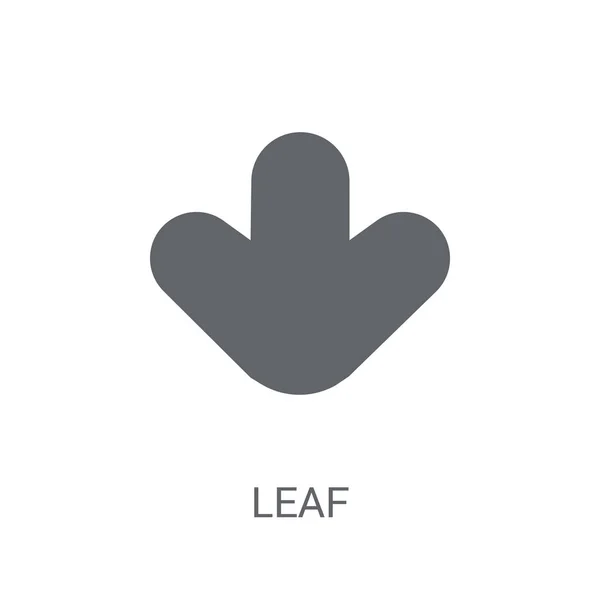 Leaf Icon Модная Концепция Логотипа Листьев Белом Фоне Коллекции Листьев — стоковый вектор