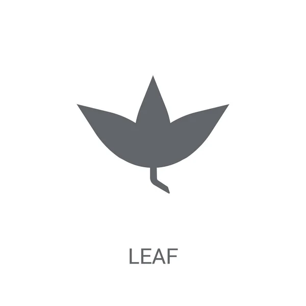 叶图标 时尚的叶子标志概念在白色背景从叶子汇集 适用于 Web 移动应用和打印媒体 — 图库矢量图片