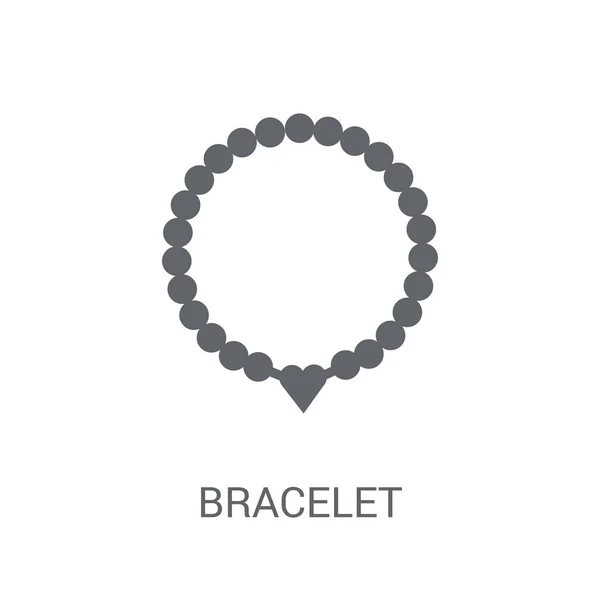 Armband Pictogram Trendy Armband Logo Concept Witte Achtergrond Van Luxury — Stockvector