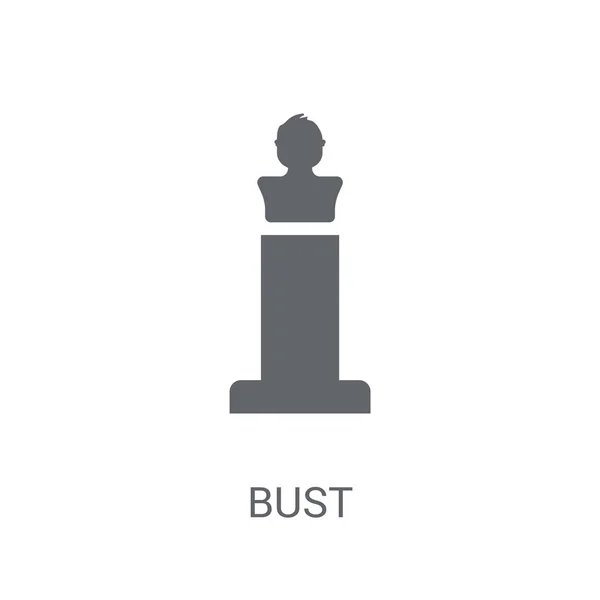 Icône Buste Concept Logo Trendy Bust Sur Fond Blanc Collection — Image vectorielle