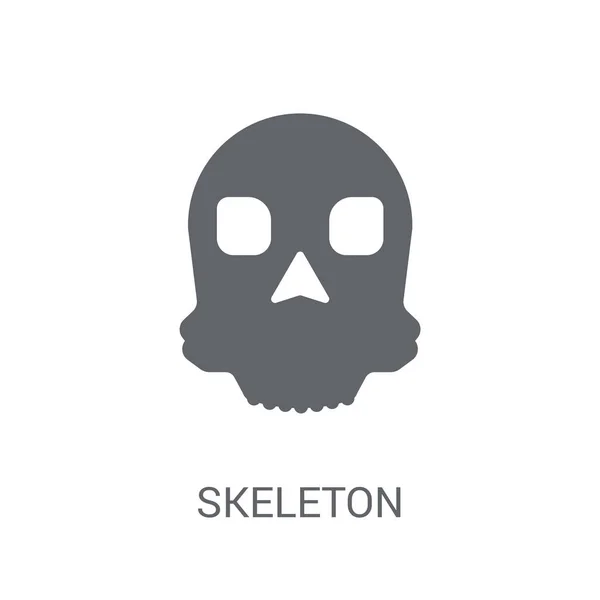Skelet Pictogram Trendy Skelet Logo Concept Witte Achtergrond Uit Museumcollectie — Stockvector