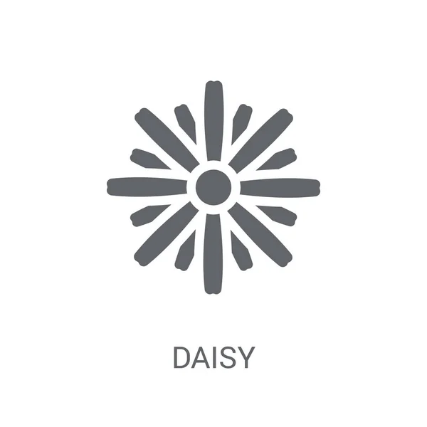 デイジーのアイコン 自然のコレクションから白い背景のトレンディなデイジー ロゴのコンセプト Web アプリ 携帯アプリ 印刷媒体での使用に適しています — ストックベクタ