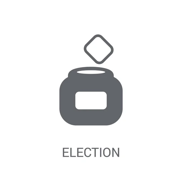 Sobres Electorales Icono Caja Sobres Electorales Moda Concepto Logotipo Caja — Vector de stock