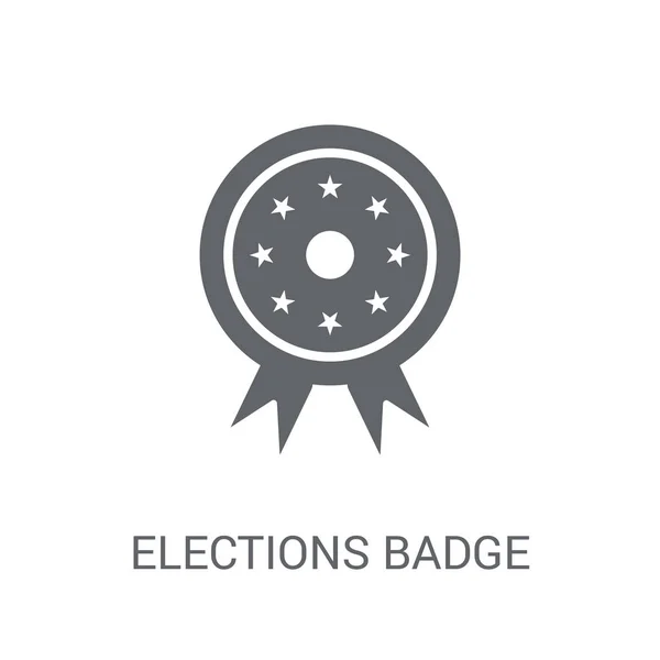 Wahlplakette Mit Einem Stern Symbol Trendiges Wahlplakat Mit Stern Logo — Stockvektor
