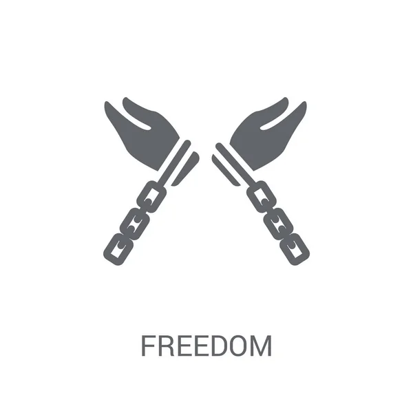 Ελευθερία Εικονίδιο Μοντέρνα Έννοια Ελευθερία Λογότυπο Άσπρο Φόντο Από Συλλογή — Διανυσματικό Αρχείο