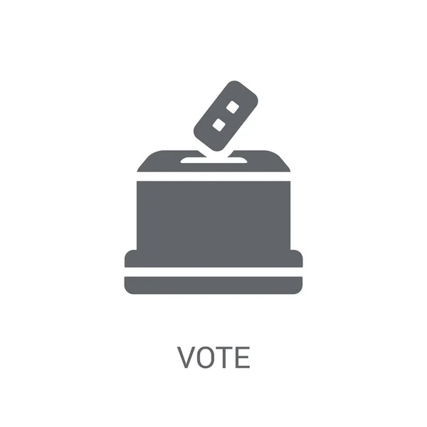 Icono Voto Concepto Logotipo Trendy Vote Sobre Fondo Blanco Colección — Vector de stock