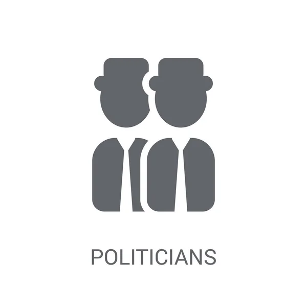 Πολιτικοί Εικονίδιο Μοντέρνα Αντίληψη Λογότυπο Πολιτικοί Άσπρο Φόντο Από Συλλογή — Διανυσματικό Αρχείο