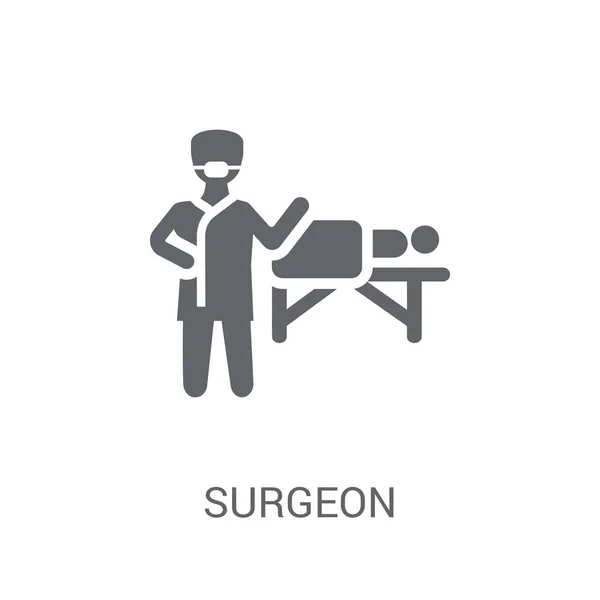 Icône Chirurgien Concept Logo Trendy Surgeon Sur Fond Blanc Collection — Image vectorielle