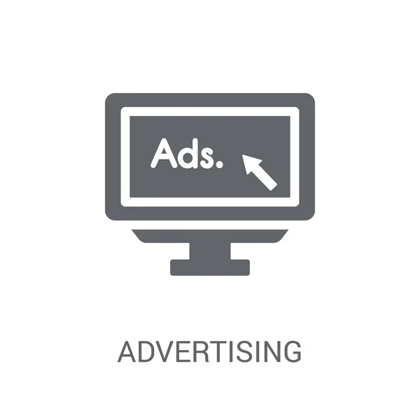 Рекламний Значок Концепція Логотипу Fashion Advertising Білому Тлі Колекції Програмування — стоковий вектор