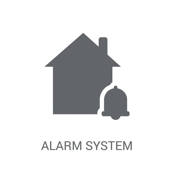 Icono Del Sistema Alarma Concepto Logotipo Del Sistema Alarma Moda — Vector de stock