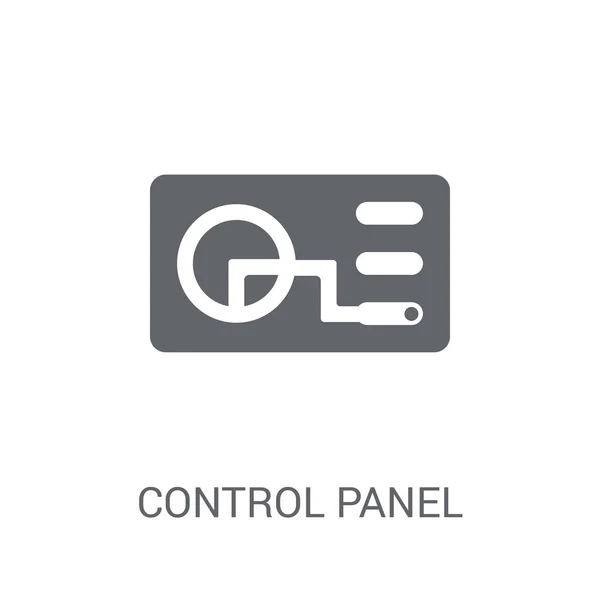 Ikon Panel Kontrol Konsep Logo Trendy Control Panel Pada Latar - Stok Vektor