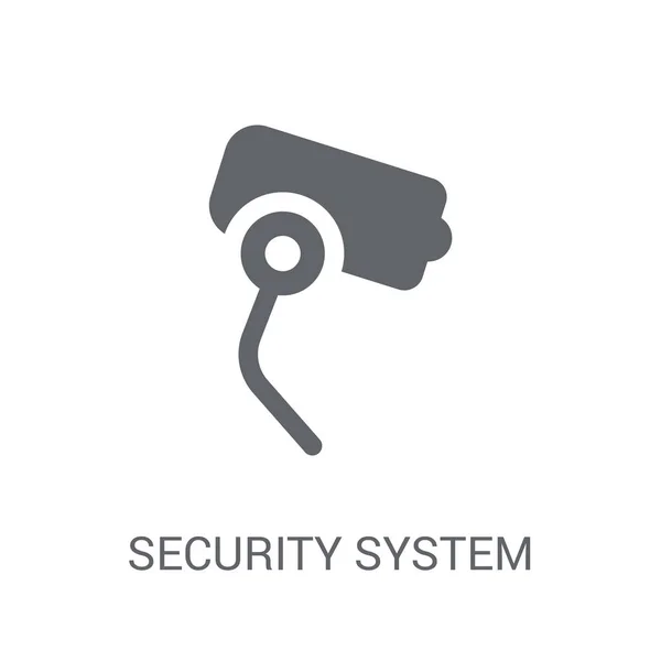 セキュリティ システム アイコン トレンディなセキュリティ システム ロゴのコンセプト スマート コレクションから白い背景の上 Web アプリ — ストックベクタ