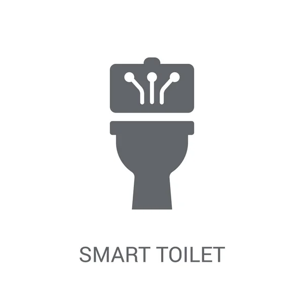 Klo Ikone Trendiges Smart Toilette Logo Konzept Auf Weißem Hintergrund — Stockvektor