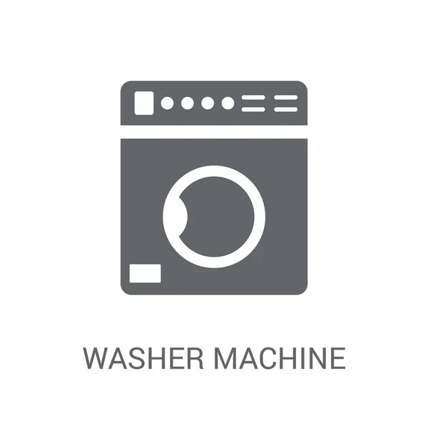 Washer Machine Icon Trendy Washer Machine Logo Concept White Background — Stock Vector