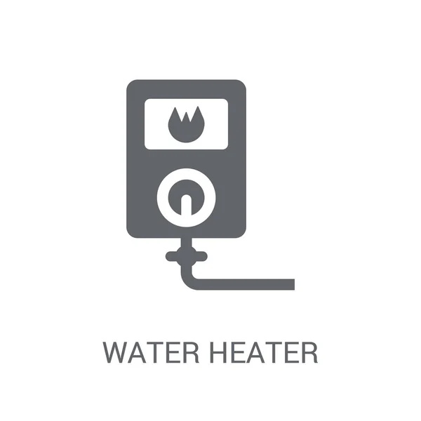 Icono Del Calentador Agua Concepto Logotipo Del Calentador Agua Moda — Archivo Imágenes Vectoriales