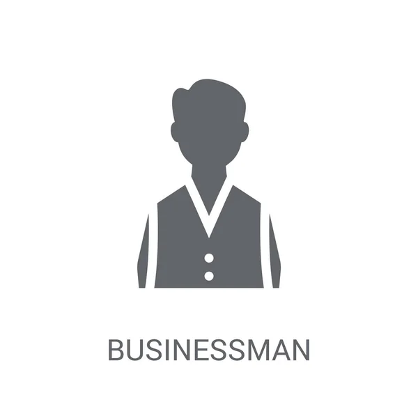 Icono Profesional Hombre Negocios Concepto Logotipo Profesional Trendy Businessman Sobre — Archivo Imágenes Vectoriales
