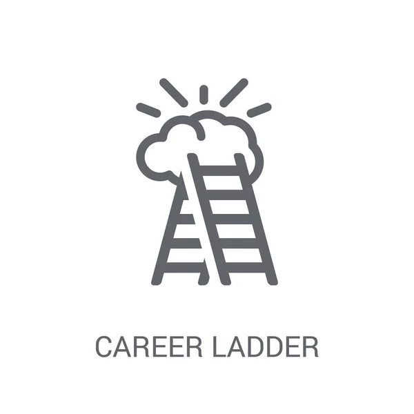 Икона Карьерной Лестницы Концепция Логотипа Лестницы Белом Фоне Коллекции Startup — стоковый вектор