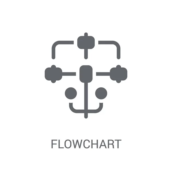 Ref Flowchart Концепция Логотипа Trendy Flowchart Белом Фоне Коллекции Startup — стоковый вектор