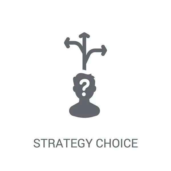 Значок Выбора Стратегии Концепция Логотипа Выбор Белом Фоне Коллекции Startup — стоковый вектор