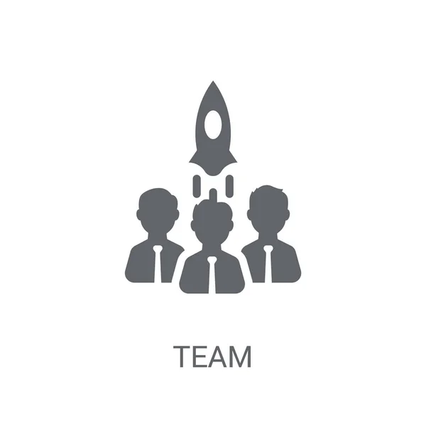 Team Pictogram Trendy Team Logo Concept Witte Achtergrond Uit Opstarten — Stockvector