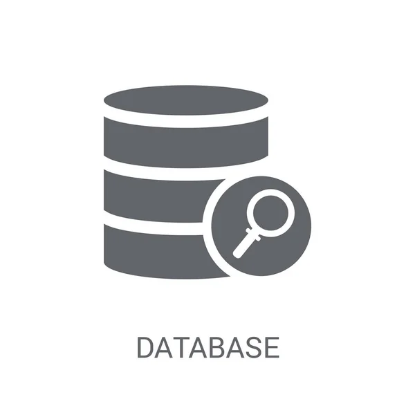 Значок Базы Данных Концепция Логотипа Trendy Database Белом Фоне Коллекции — стоковый вектор