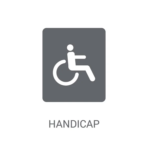 Ícone Sinal Handicap Conceito Logotipo Sinal Handicap Moda Fundo Branco — Vetor de Stock