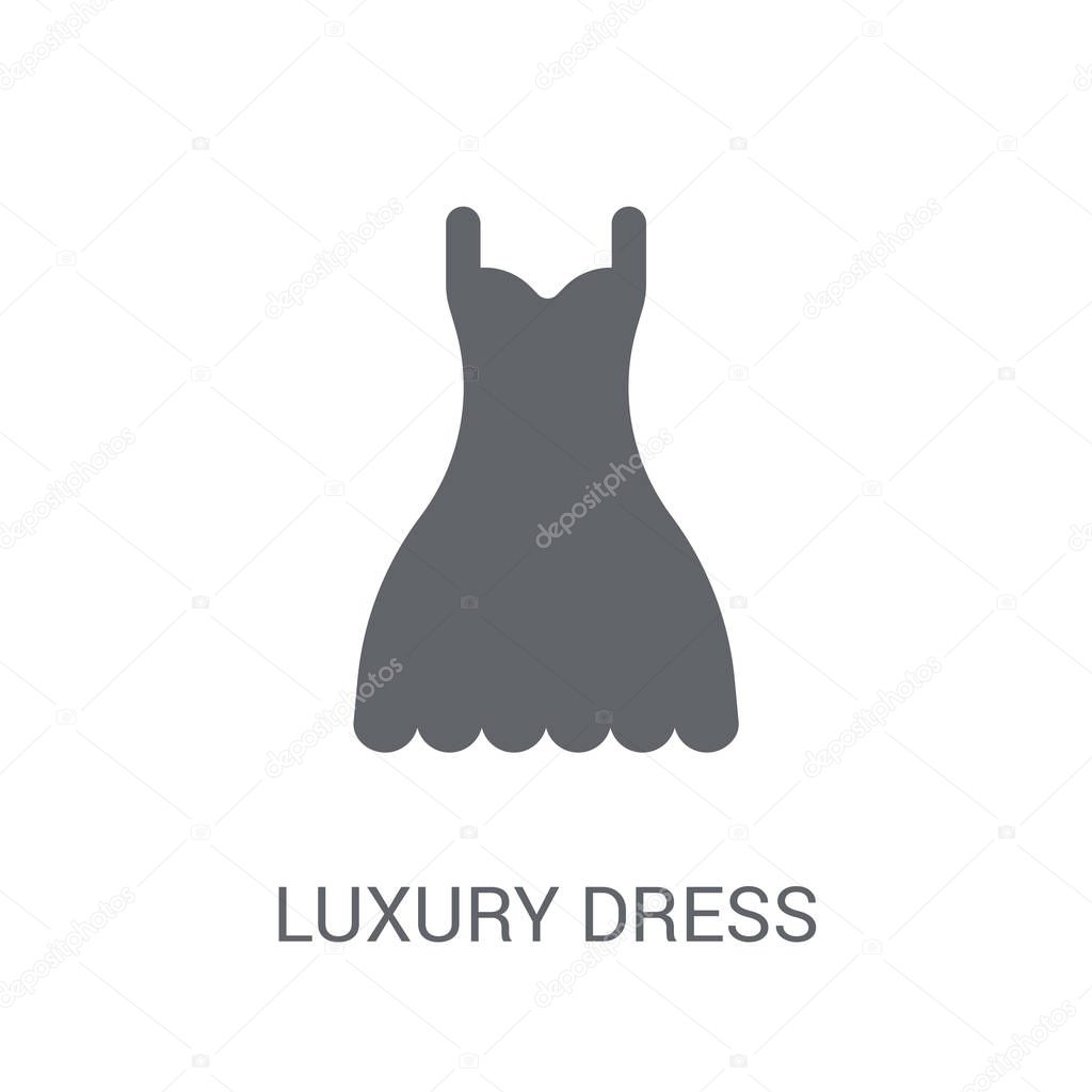 luxury Dress icon. Trendy luxury Dress logo concept on white background from Luxury collection. Suitable for use on web apps, mobile apps and print media.