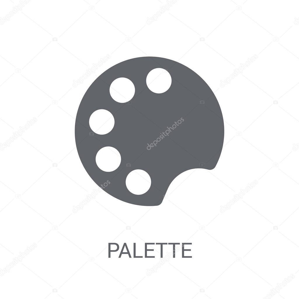 Palette icon. Trendy Palette logo concept on white background from Museum collection. Suitable for use on web apps, mobile apps and print media.