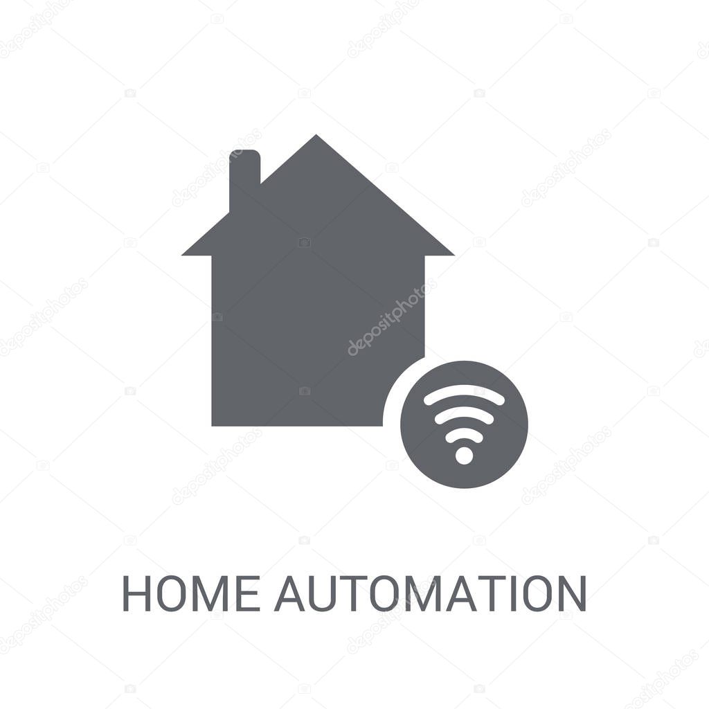 Home automation icon. Trendy Home automation logo concept on white background from Smarthome collection. Suitable for use on web apps, mobile apps and print media.