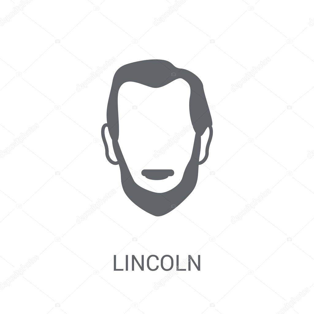 Lincoln icon. Trendy Lincoln logo concept on white background from United States of America collection. Suitable for use on web apps, mobile apps and print media.
