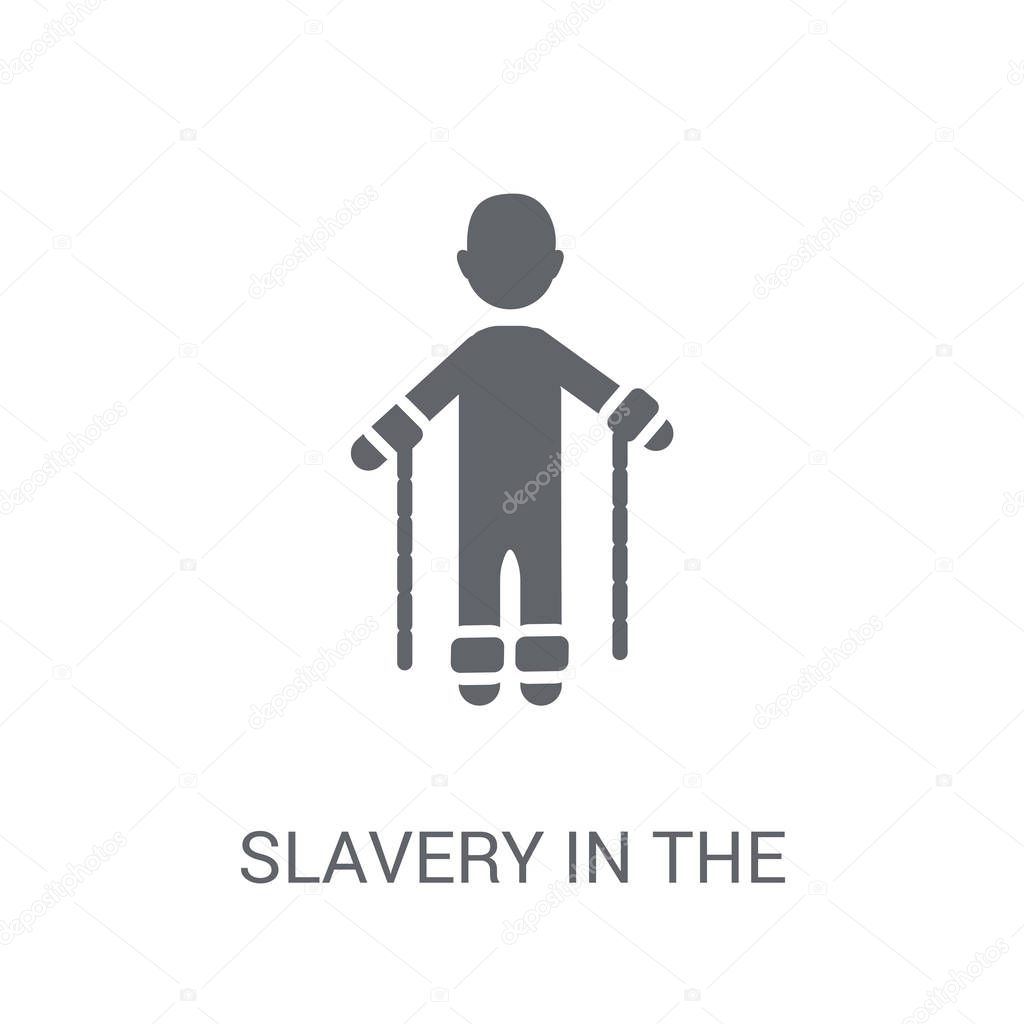 slavery in the united states icon. Trendy slavery in the united states logo concept on white background from United States of America collection. Suitable for use on web apps, mobile apps and print media.
