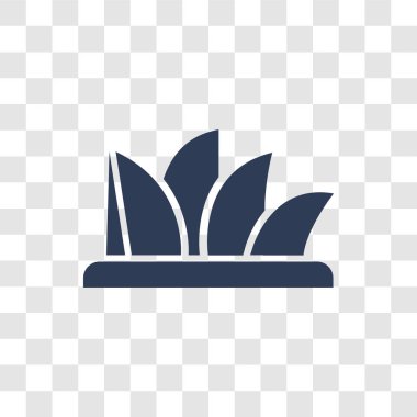 Opera Binası simgesi. Trendy Opera Evi logo kavramı mimarisi ve seyahat koleksiyonundan şeffaf arka plan üzerinde