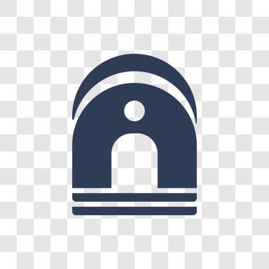 geçiş simgesi. Son moda geçiş logo kavramı mimarisi ve seyahat koleksiyonundan şeffaf arka plan üzerinde