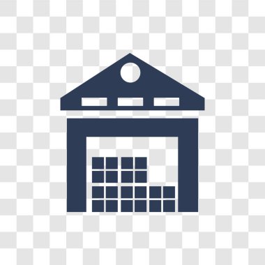 Ambar simgesi. Modaya uygun ambar logo kavramı mimarisi ve seyahat koleksiyonundan şeffaf arka plan üzerinde