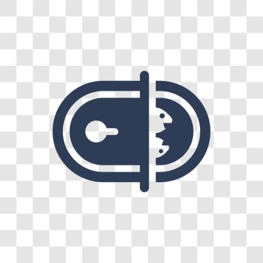 Sardalya simgesi. Trendy sardalya logo kavramı kamp koleksiyonundan şeffaf arka plan üzerinde