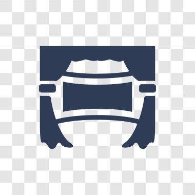 sinema izleyici simgesi. Trendy sinema izleyici logo kavramı sinema koleksiyonundan şeffaf arka plan üzerinde