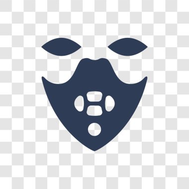 Sessizlik simge. Trendy sessizlik logo kavramı sinema koleksiyonundan şeffaf arka plan üzerinde