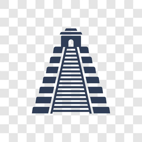 Icono Chichén Itzá Concepto Logotipo Moda Chichen Itza Sobre Fondo — Vector de stock