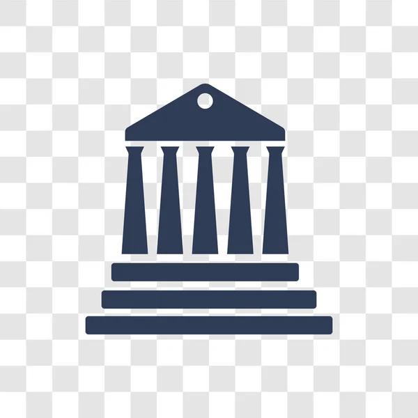 Pantheon Ikone Trendiges Pantheon Logo Konzept Auf Transparentem Hintergrund Aus — Stockvektor