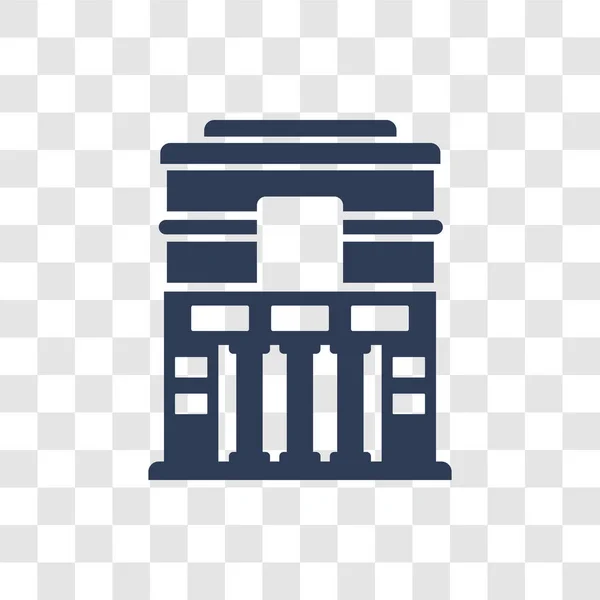 Храм Значка Фресок Модний Храм Концепції Логотипу Фресок Прозорому Тлі — стоковий вектор