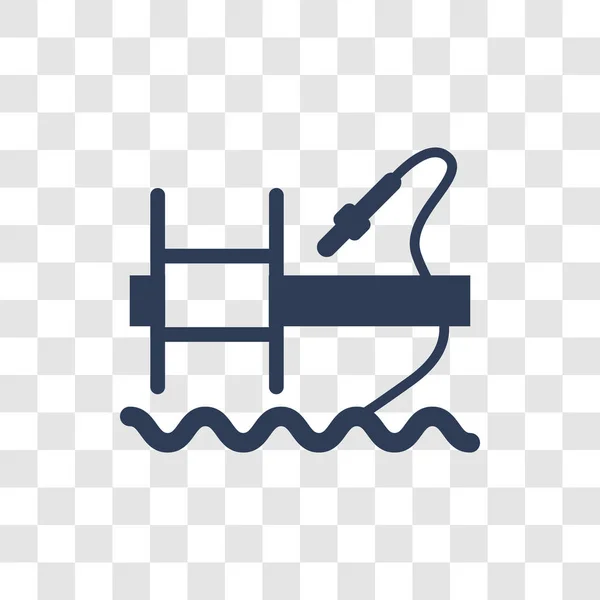 Icono Pesca Concepto Logotipo Trendy Fishing Sobre Fondo Transparente Colección — Archivo Imágenes Vectoriales