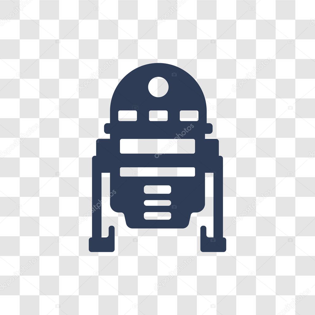 R2D2 icon. Trendy R2D2 logo concept on transparent background from Cinema collection