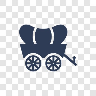 Taşıma simgesi. Trendy araba logosu kavramı çöl koleksiyonundan şeffaf arka plan üzerinde