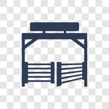 Padok simgesi. Trendy Paddock logo kavramı çöl koleksiyonundan şeffaf arka plan üzerinde